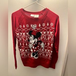 Red Mini Mouse Christmas Sweater WORN ONCE